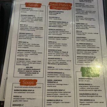 Little Drunken Chef - White Plains - Menu 4/2/23 - Tapas/Small Plates Near Me - White Plains, New York