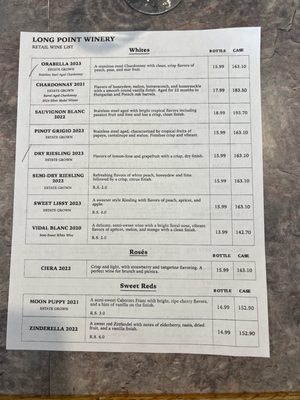 Menu photo 1 Long Point Winery Aurora, NY
