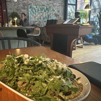 Fitz On 4th - Mushroom Flatbread - Vegan Near Me - Philadelphia, Pennsylvania