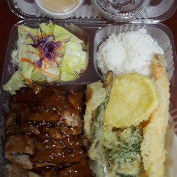 Sendo Sushi - Bento box chicken, tempura, white rice - Japanese Near Me - San Jose, California Sendo Sushi - Bento box chicken, tempura, white rice - Japanese Near Me - San Jose, California