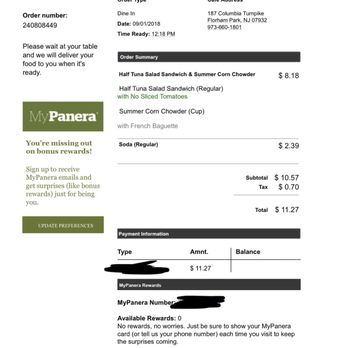 Panera Bread - Sandwiches Near Me - Florham Park, New Jersey Panera Bread - Sandwiches Near Me - Florham Park, New Jersey