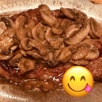 Kathie & Glenn's Steakhouse - Ribeye with mushrooms - Steakhouses Near Me - Wallington, New Jersey Kathie & Glenn's Steakhouse - Ribeye with mushrooms - Steakhouses Near Me - Wallington, New Jersey