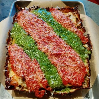 Pizza Mamo - Pesto sausage (Detroit style) - Pizza Near Me - Honolulu, Hawaii