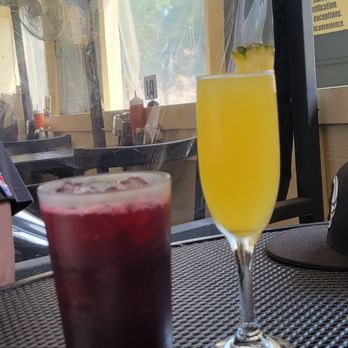 Shanes Brooklyn - Sorrel dink and Piña colada mimosa. - New American Near Me - Brooklyn, New York