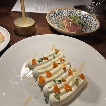 Madrina - Ahi Tuna/Foie Gras & Whipped Ricotta - Italian Near Me - Webster Groves, Missouri Madrina - Ahi Tuna/Foie Gras & Whipped Ricotta - Italian Near Me - Webster Groves, Missouri