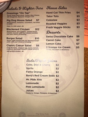 Menu photo 7 Pig Dog Pub Montgomery, IL