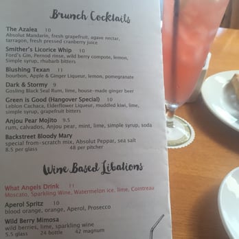 Backstreet Cafe - Great drink options. The blushing Texan came recommended. - New American Near Me - Houston, Texas