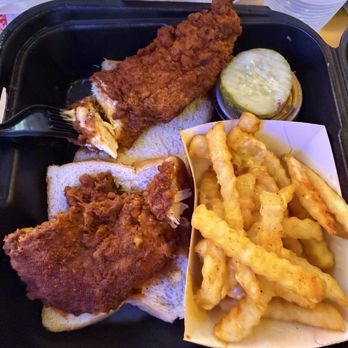 Dave's Hot Chicken - Hot and extra hot tenders,  with the (not so) cheese fries. - Chicken Shop Near Me - Yuma, Arizona