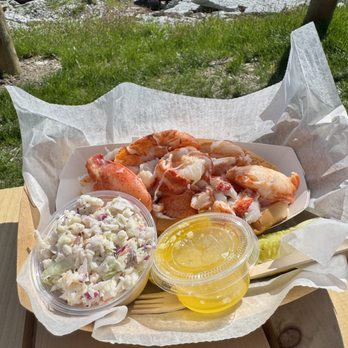 McLoons Lobster Shack - Large Lobster Roll - Seafood Near Me - South Thomaston, Maine