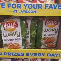 Try them all!! Crispy Taco, Fried Green Tomatoes & Bagel flavored Lay's!!