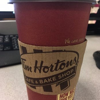 Tim Hortons - Large coffee - Donuts Near Me - Findlay, Ohio