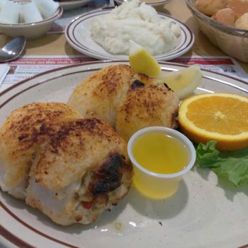 Stratford Diner - Stuffed flounder with lots of crabmeat and with with veggies and whipped potatoes . . - Diners Near Me - Stratford, New Jersey Stratford Diner - Stuffed flounder with lots of crabmeat and with with veggies and whipped potatoes . . - Diners Near Me - Stratford, New Jersey