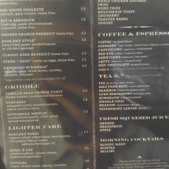 The Smith - Breakfast menu... Alittle limited in my opinion.... - New American Near Me - New York, New York
