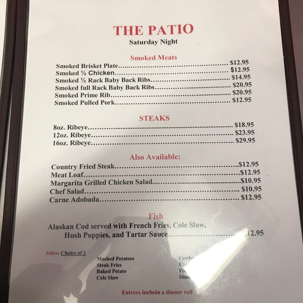 The Patio Restaurant - Saturday! - Italian Near Me - Hurley, New Mexico