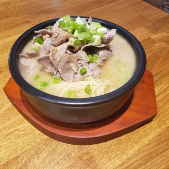 Jin Cook - pork chicken broth with fresh ramen noodle - Korean Near Me - Glendale, California