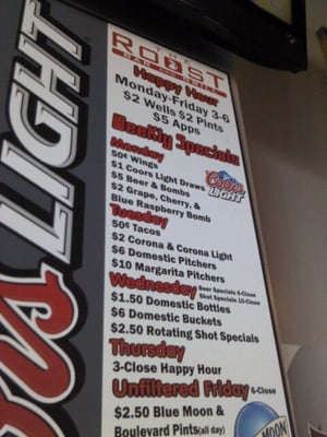 Menu photo 4 The Roost Bar & Grill Springfield, MO Menu photo 4 The Roost Bar & Grill Springfield, MO