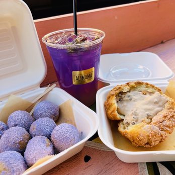 AlimamaTea - 6 donuts, Matcha Cream Puff, Lychee rose - Desserts Near Me - New York, New York