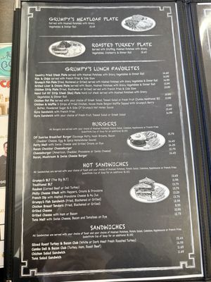 Menu photo 2 Grumpy's Restaurant Orange Park, FL