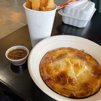 Above Ground - Chicken & Leek Pie 1/2 lb. Triple Cooked Chips - Fish & Chips Near Me - Washington, DC, District of Columbia