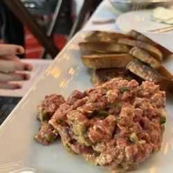 The Detroit Cowboy - steak tartare once mixed