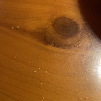Cattlemens Steakhouse - Dirty table with leftover crumbs from previous customer... - Steakhouses Near Me - Redding, California