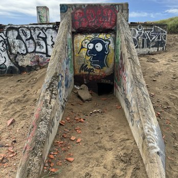 Fort Funston - Someone cut a hole in this door plate and you can even see inside - Parks Near Me - San Francisco, California Fort Funston - Someone cut a hole in this door plate and you can even see inside - Parks Near Me - San Francisco, California