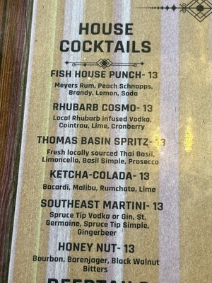 Menu photo 1 Alaska Fish House Ketchikan, AK