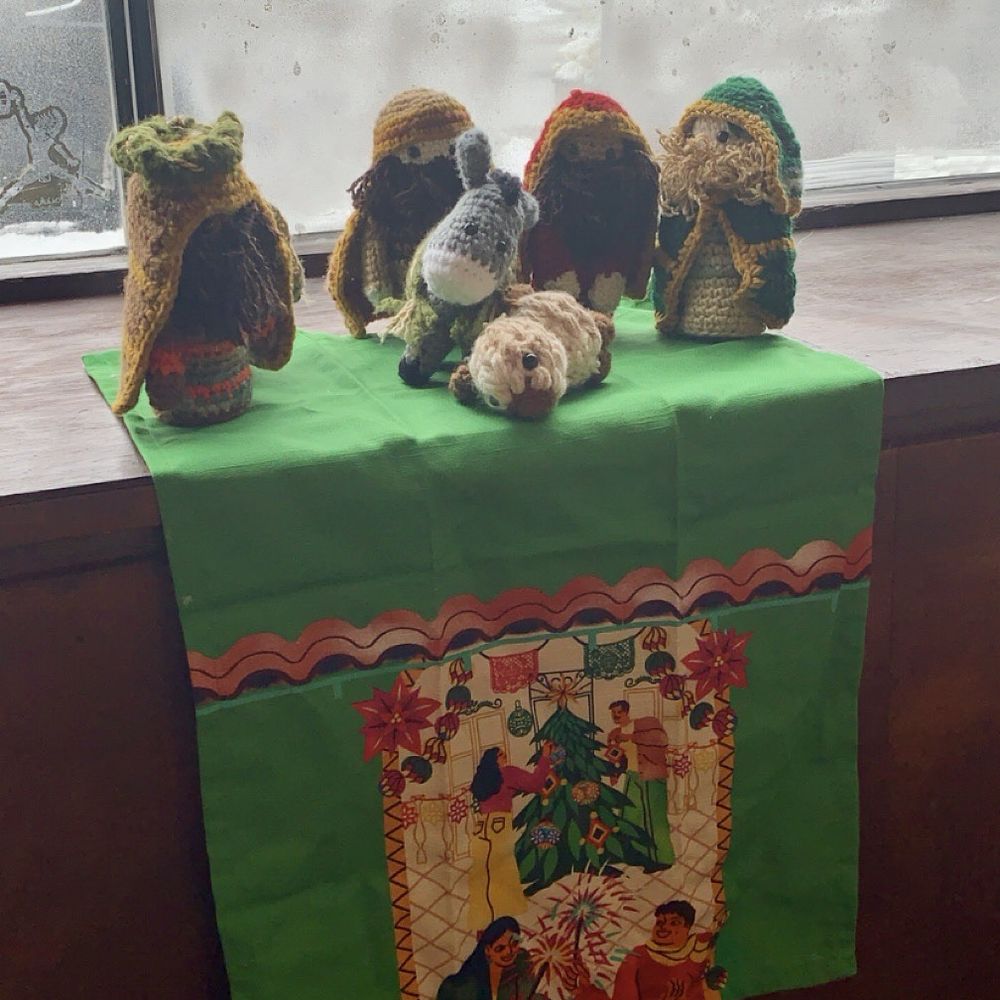 Cute handmade nativity