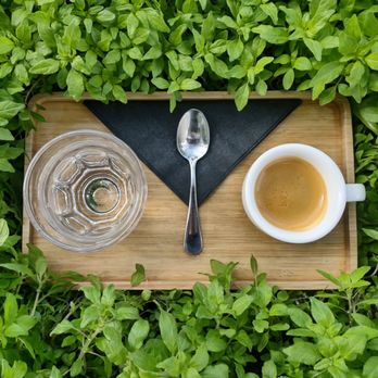 The Pershing Cafe - Got a bit artsy fartsy with my espresso shot, not mad about it - Coffee & Tea Near Me - Austin, Texas