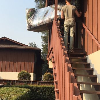 UMOVE - Moving the massive sectional couch up the worst set of stairs. - Movers Near Me