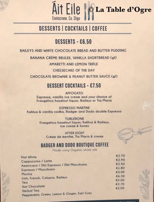 Menu photo 5 Ait Eile Restaurant Enniscrone, SO