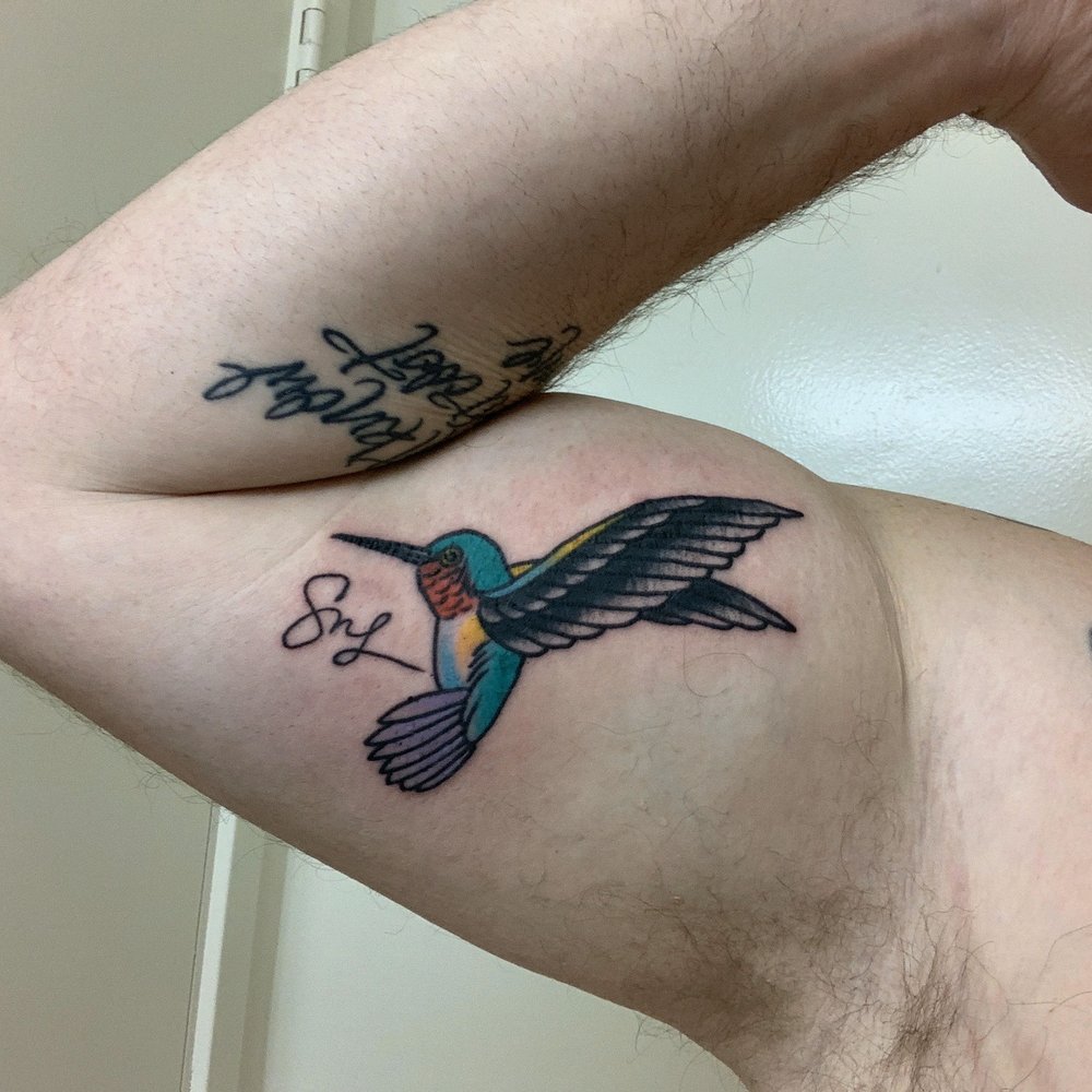 Bare Bones Tattoo - Hummingbird by Bare Bones - Tattoo Near Me - San Juan Capistrano, California
