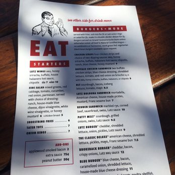 Lutz Tavern - Menu - Dive Bars Near Me - Portland, Oregon