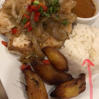 Rice and Beans - Pollo al ajillo, white rice, red beans, and maduros - Puerto Rican Near Me - Wesley Chapel, Florida