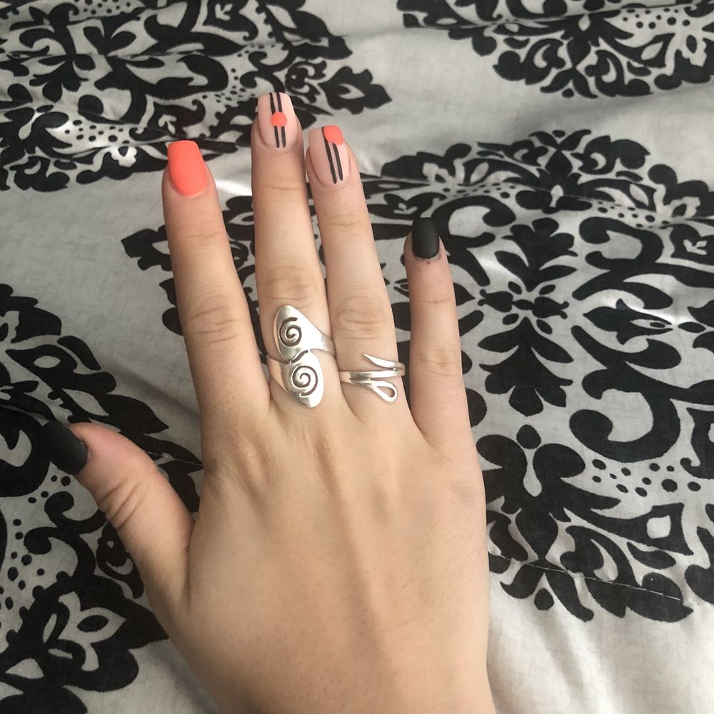Dip with nail art Dip with nail art