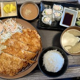 Chicken Katsu with added California Roll Chicken Katsu with added California Roll