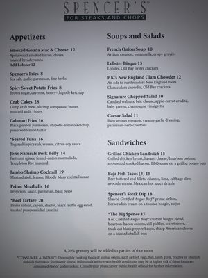 Spencer's for Steaks and Chops by null