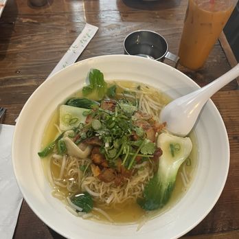 My Thai kitchen - Wonton BBQ Pork Noodle Soup - Thai Near Me - Los Angeles, California