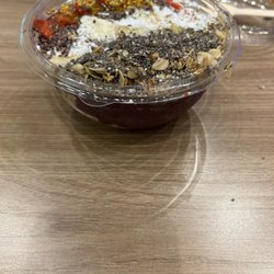 Booster Juice - The busy bee açai bowl with no hemp.