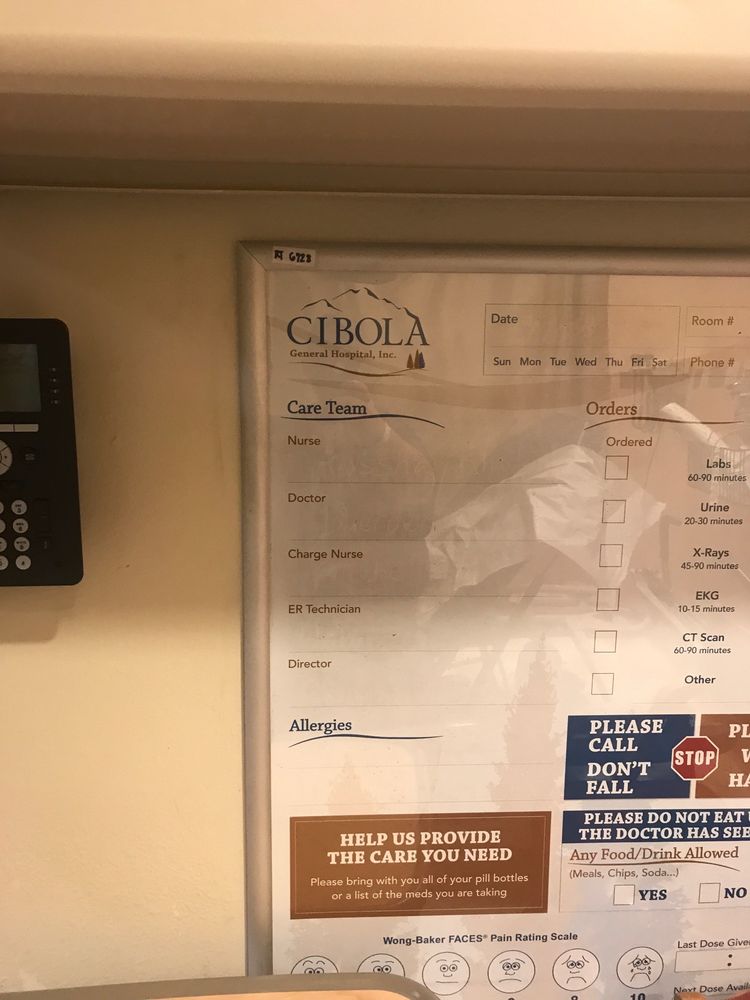 CIBOLA GENERAL HOSPITAL Updated September 2024 1016 E Roosevelt Ave