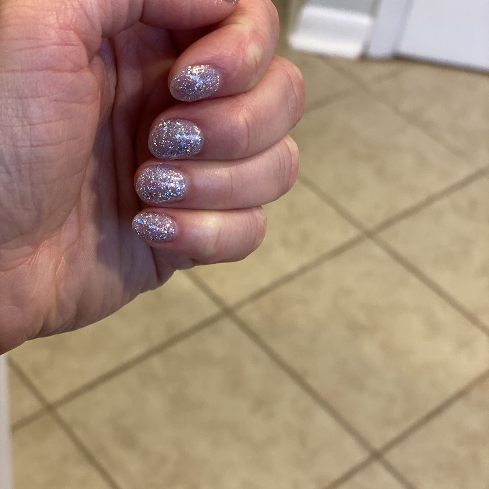 Glitter shellac manicure Glitter shellac manicure