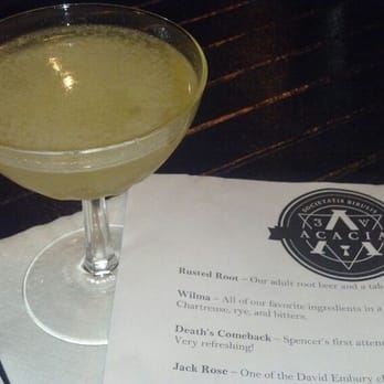 Acacia - Across The Border...Benedictine, mezcal, Yellow Chartreuse, muddled jalapeno and other delights...perfection. - Cocktail Bars Near Me - Pittsburgh, Pennsylvania Acacia - Across The Border...Benedictine, mezcal, Yellow Chartreuse, muddled jalapeno and other delights...perfection. - Cocktail Bars Near Me - Pittsburgh, Pennsylvania
