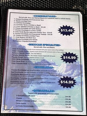 Menu photo 2 La Costa Grill Arroyo Grande, CA