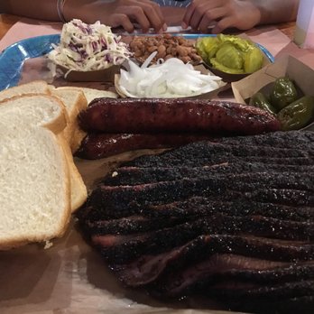Franklin Barbecue - Smoked brisket, sausage and sides for our family of four. - Barbeque Near Me - Austin, Texas Franklin Barbecue - Smoked brisket, sausage and sides for our family of four. - Barbeque Near Me - Austin, Texas