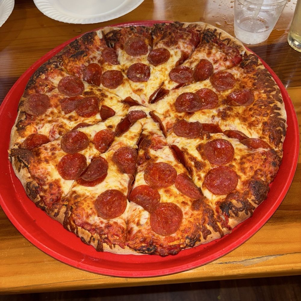 Pizza Port Bressi Ranch - Large pepperoni - Pizza Near Me - Carlsbad, California Pizza Port Bressi Ranch - Large pepperoni - Pizza Near Me - Carlsbad, California
