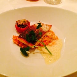 Restaurant Zauberberg - Saibling kross auf der Haut gebraten