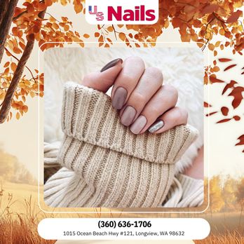 US Nails - Let the crisp air remind you to slow down. Take a break and relax with us! ‍ - Nail Salons Near Me - Longview, Washington
