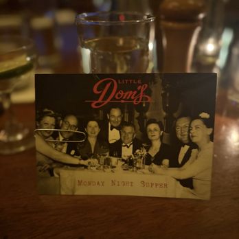 Little Dom's - My bill was served on this postcard - Italian Near Me - Los Angeles, California Little Dom's - My bill was served on this postcard - Italian Near Me - Los Angeles, California