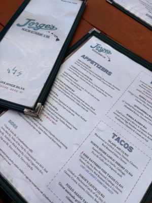 Menu photo 1 Jorge's Mexican Restaurant & Bar Haleiwa, HI Menu photo 1 Jorge's Mexican Restaurant & Bar Haleiwa, HI