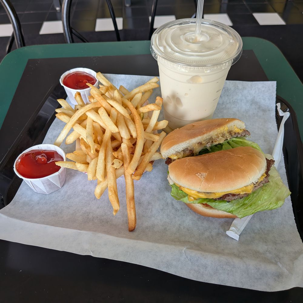 Willie's Burgers - Hammer 2: single patty, single cheese, fries and a shake - Burgers Near Me - Sacramento, California Willie's Burgers - Hammer 2: single patty, single cheese, fries and a shake - Burgers Near Me - Sacramento, California